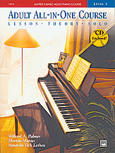Alfred's Basic Adult All-in-One Course, Book 2 [Piano] Book & CD