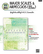 Daily Warm-ups Set 3, Major Scales & Arpeggios-1 Octave Book