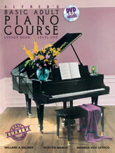 Alfred's Basic Adult Piano Course, Lesson Book 1 w/DVD [Piano] Book & DVD