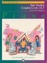 Alfred's Basic Piano Library: Sight Reading Book Complete Level 2 & 3 [Piano] Book