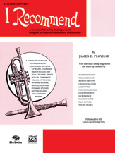 I Recommend - Alto Sax