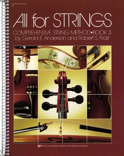 ALL FOR STRINGS BOOK 3-SCORE AFS STRG M