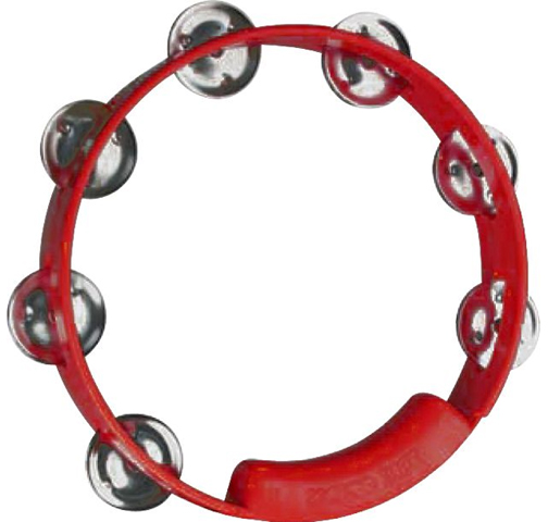 Rhythm Tech TC4038 Tambourine,8`,Sgl,Red