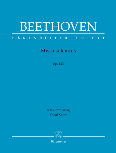 Missa Solemnis Vocal Score Op 123