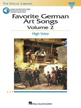 Favorite German Art Songs Vol 2 - High Voice w/CD