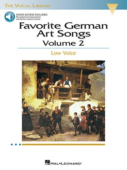 Favorite German Art Songs Vol 2 - Low Voice w/CD