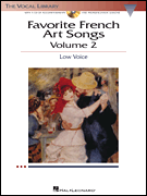 Favorite French Art Songs Vol 2 - Low Voice w/CD