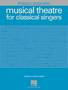 Musical Theatre For Classical Singers by Mezzo-soprano - Walters Richard - for Mez-sop/al