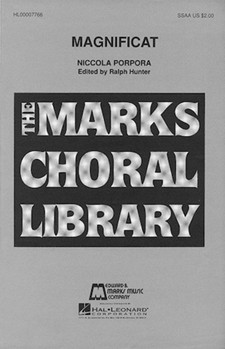 Magnificat by Porpora Nicola Antonio - Ralph Hunter - for SSAA