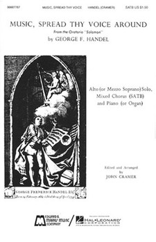 Music Spread Thy Voice Around by Handel George Frideric - Cramer John - for SATB
