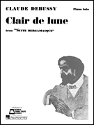 Hal Leonard Debussy C   Claire de Lune - Piano Solo Sheet