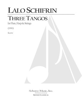 3 Tangos for Flute Harp and Strings by Schifrin Lalo for Full Score