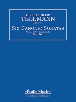 6 Canonic Sonatas by Telemann Georg Philipp - Teal Larry - for Saxophone Duet