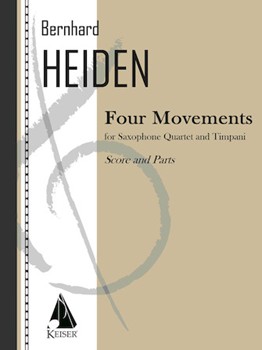 4 Movements by Heiden Bernhard for Saxophone Quartet