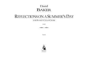 Reflections on a Summer's Day by Baker David for Full Score