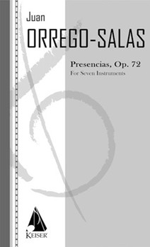 Presencias Op. 72 by Orrego-Salas Juan for Score