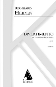Divertimento for Tuba and Eight Instruments by Heiden Bernhard for Full Score