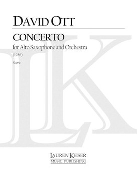 Saxophone Concerto by Ott David for Score