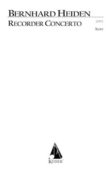 Recorder Concerto by Heiden Bernhard for Full Score