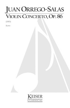 Violin Concerto Op. 86 by Orrego-Salas Juan for Full Score