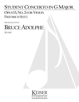 Student Concerto No. 2 Op. 13 in G Major by Seitz Friedrich for Full Score