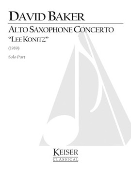 Alto Saxophone Concerto by Baker David for