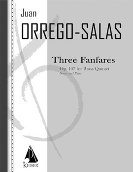 3 Fanfares Op. 107 by Orrego-Salas Juan for Score and Parts