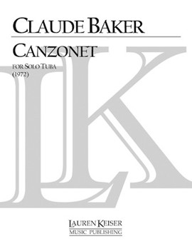 Canzonet for solo Tuba by Baker Claude for Tuba and Piano