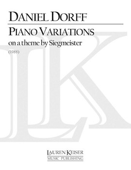 Piano Variations on a Theme by Siegmeister by Dorff Daniel for