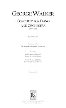 Concerto for Piano and Orchestra by Walker George for