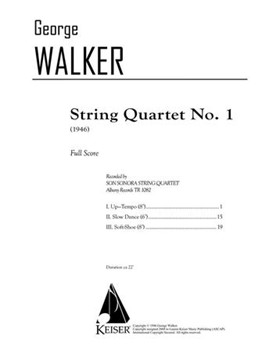 String Quartet No. 1 by Walker George for Quartet