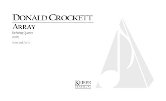 Array by Crockett Donald for Score and Parts