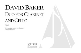 Duo for Clarinet and Cello by Baker David for Full Score