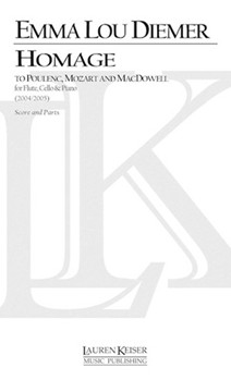 Homage to Poulenc Mozart and MacDowell by Diemer Emma Lou for Score and Parts