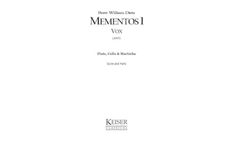 Mementos 1: Vox by Dietz Brett William for Score and Parts