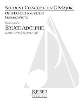 Student Concerto No. 2 Op. 13 in G Major by Seitz Friedrich for