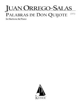 Palabras de Don Quijote Op. 66 by Orrego-Salas Juan for Baritone/B