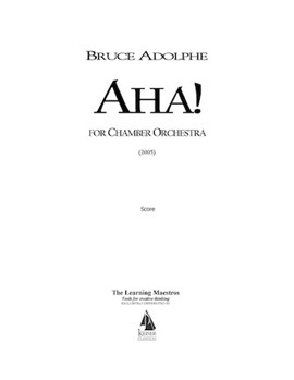 Aha! by Adolphe Bruce for Score