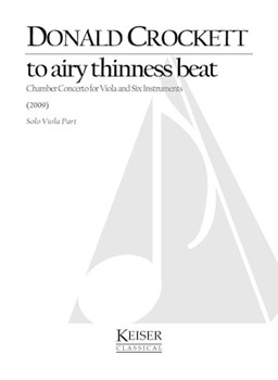 To Airy Thinness Beat by Crockett Donald for