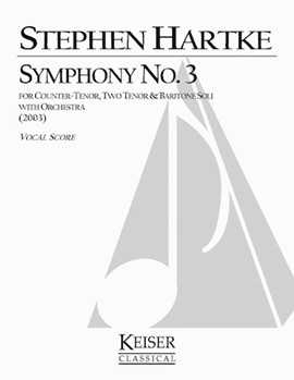 Symphony No. 3 by Hartke Stephen for Vocal Score
