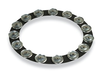 Lp Lp3814bga 14-inch Tambo-ring - Black Sand With Galvanized Steel Jingles