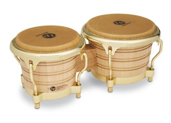 Lp 7-1/4-inch And 8-5/8-inch Generation Ii Bongos - Natural With Gold Hardware