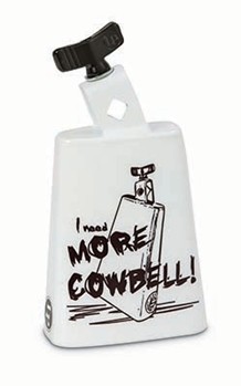 Lp White I Need More Cowbell Collect-a-bell 5in 3/8in Mount