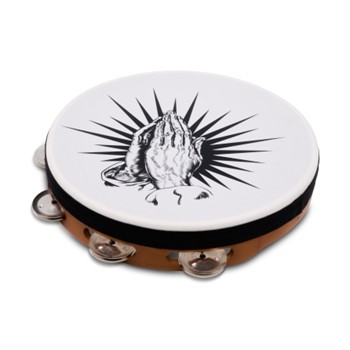 Praying Hands Tambourine Natural 10