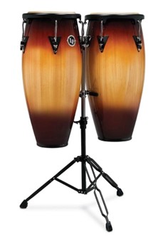Lp Aspire 10-inch And 11-inch Conga Set With Double Stand - Vintage Sunburst