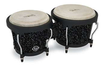 Lp Aspire Lpa601-bm 6-3/4-inch And 8-inch Santana Black Magic Bongo Set
