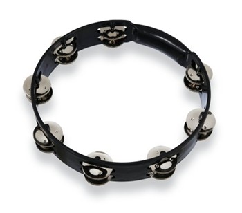 Lp Lpa190 Aspire 10-inch Black Tambourine With Steel Jingles