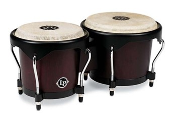Lp Lp646ny-dw City Series 6-inch And 7-inch Bongo Set - Dark Wood