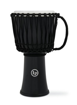 Lp 10-inch Rope Tuned Circle Djembe With Perfect-pitch Head - Black