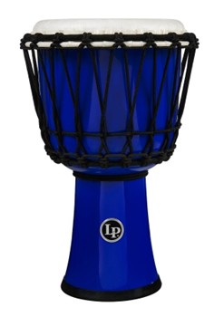 Lp 7-inch Rope Tuned Circle Djembe With Perfect-pitch Head - Blue
